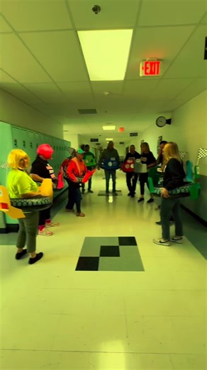 Who says math can’t be a blast? 🎉🚗💥 Our Clark High School 1st floor math crew swapped formulas for bumper cars this Halloween and snagged 2nd place in the staff costume contest! 🎃🏆🕷️ #MathMadness #BumpinIntoFun | Tom C. Clark High School