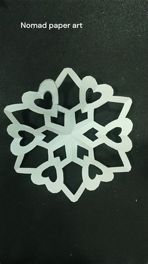 DIY ❄️ snowflake 📄 paper craft 261 #shorts #viralshorts #diy #snowflakes #craft #art #papercraft