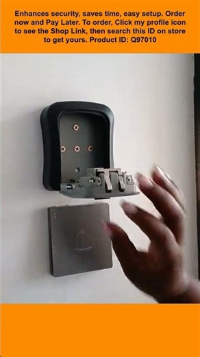 This is a combination lock key safe box with a 4-digit password for storage capacity of 5 keys.