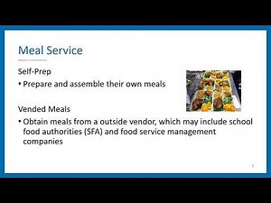 Summer Food Service Program Basics: Meal Service and Meal Pattern