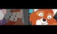 Mix of 2 videos from youtube : The Rescuers 1992 VHS sped up 4x and The Fox and the Hound 1994 VHS sped up 4x