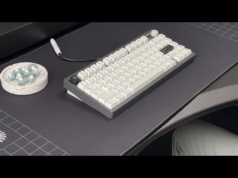 Gateron's EverFree Grayish Tactile | QK75N Sound Test