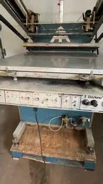 American Daytona Screen Printing Press Common Starting User Errors.