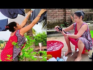 🌼Washing Clothes By Hands||Village Style Cloth Washing Vlog||Cleaning Blogs New||Indian house wife