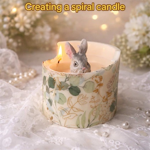 How to Make a Beautiful Spiral Candle from Soy Wax
