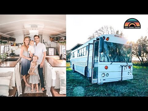 Family Of 5 Live And Travel In Custom DIY Bus Conversion To Go Debt Free