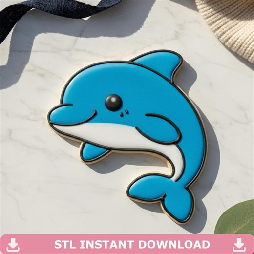 Dolphin Cookie Cutter STL File for 3D Printing, Digital Download, 11 Sizes - Etsy