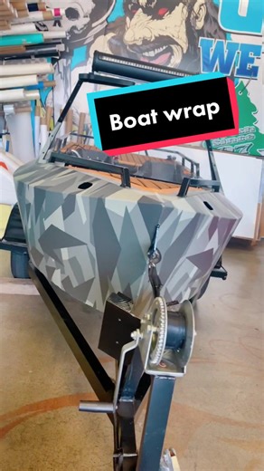 3M Green Camo Wrap for Boats: Vinyl Customization