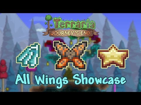 Terraria 1.4 - All Wings showcase in Journey's End