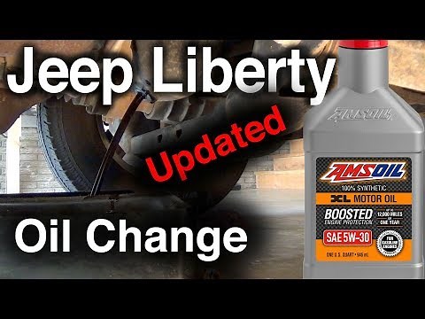 UPDATED Jeep Liberty Oil Change AMSOIL XL 5W-30 Synthetic Oil and Engine & Transmission Flush