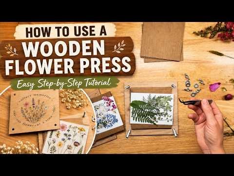 DIY Wooden Flower Press Kit Tutorial | The Cornerstone Workshop