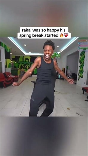 Rakai Was So Happy His Spring Break Started 😭🔥 #rakai #shorts #viral #twitch