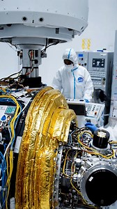 NASA engineers assemble massive gold wrapped deep space spacecraft! #NASA #SpaceX #Starship #Falcon9 #CrewDragon #Artemis #MoonMission #ISS #JamesWebbSpaceTelescope #MarsRover #SolarStorm #NorthernLights #MeteorShower #UFO | Space Fact