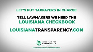 Louisianans should know how their hard-earned tax dollars are being spent. An online checkbook will create an easily searchable database detailing where every penny goes, improving transparency and cutting down on waste and misuse of taxpayer dollars. http://bit.ly/2Hm68kJ? | Americans for Prosperity - Louisiana