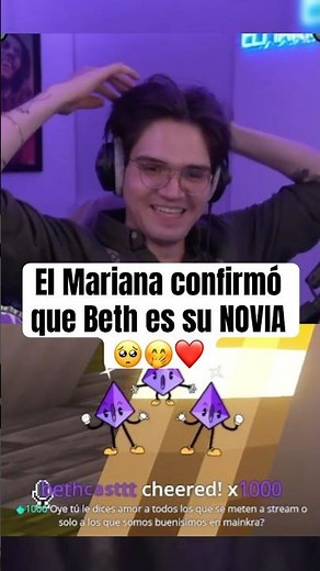 Mariana confirms his relationship with Beth Cast #elmariana #bethcast #parati #viral #shorts