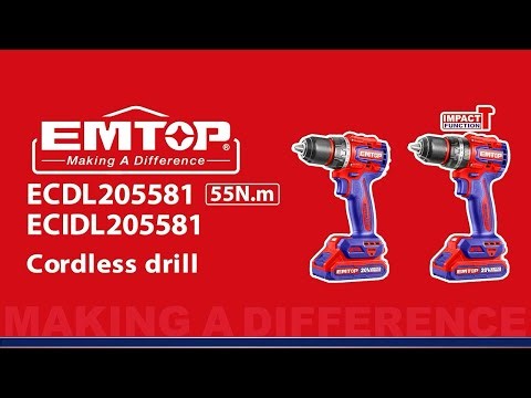 EMTOP 55N.m Cordless drill ECDL205581