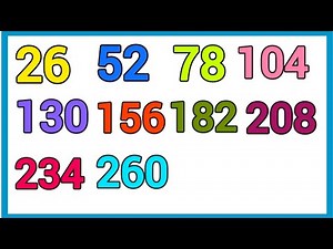 The counting by Twenty Sixes Song|Skip Counting by 26's Song|Multiplication of 26|Maths for kids|26