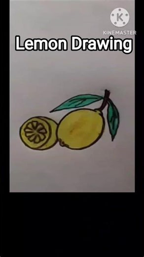 Lemon easy drawing || How to Draw a Lemon step by step || Simple Lemon Drawing Colouring