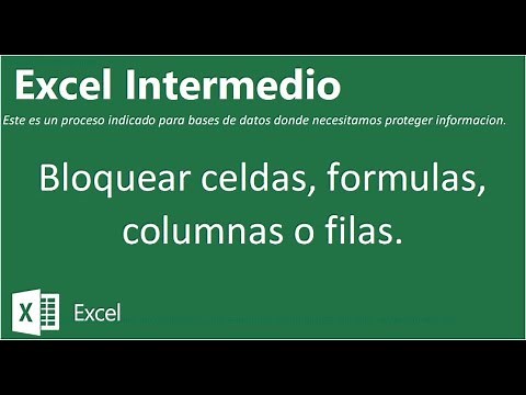 Excel - Bloquear algunas celdas, columnas o filas.