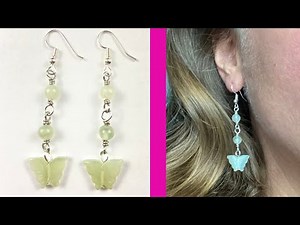 Step by Step to Make These Butterfly Earrings - DIY Dainty Beaded Earrings