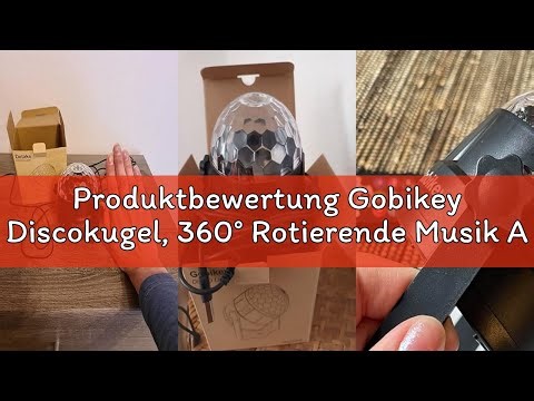 Produktbewertung Gobikey Discokugel, 360° Rotierende Musik Activated Discolicht LED Party Lampe mit