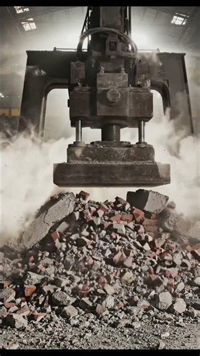 "I Crushed a REAL Brick Wall (DIWAR) With Hydraulic Press – UNBELIEVABLE😱🤩