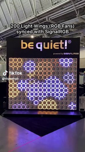 Be Quiet! Wall at PAX East - 200 Light Wings Synced with SignalRGB