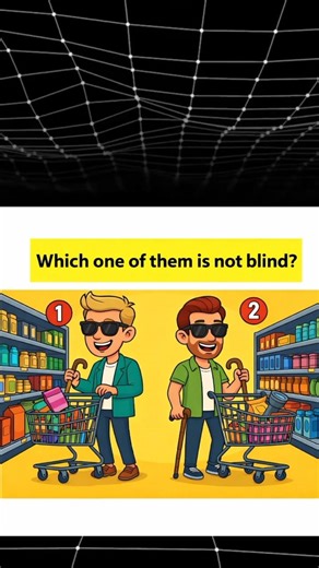 🧠 IQ Test: Which one is NOT blind? #riddles #puzzle #iqtest #subscribe #solve