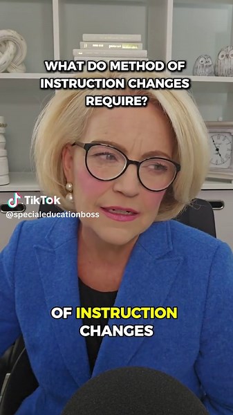 Switching up how a student is taught isn’t as simple as it seems! What steps are actually required for a method of instruction change? #SpecialEducation #IEPRights #InclusiveLearning #EducationMatters #SPEDSupport #StudentSuccess #TeachingStrategies