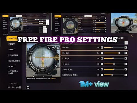 Free fire “PRO SETTINGS” || BEST SETTINGS IN FREE FIRE