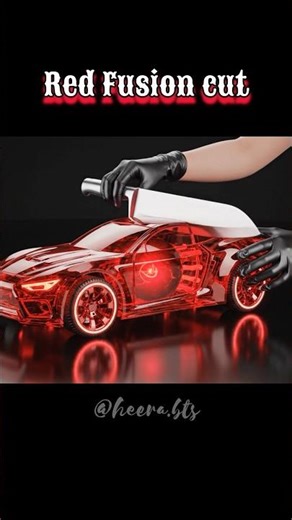 "“Ruby Red Crystal Car Forming + Full Slice 🔥 | Ultra Satisfying”#crystalcut #visualasmr #8seconds