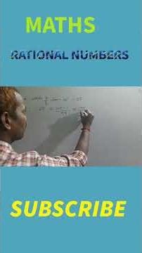 RATIONAL NUMBERS (MATHS & REASONING )