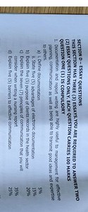 SECTION D – ESSAY QUESTIONSTHIS SECTION HAS THREE (3) ESSAYS. ... | Filo