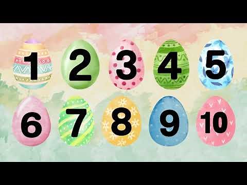 Spring Counting 1 to 10 | Calm Preschool Learning Video | Follow Along Numbers for Toddlers