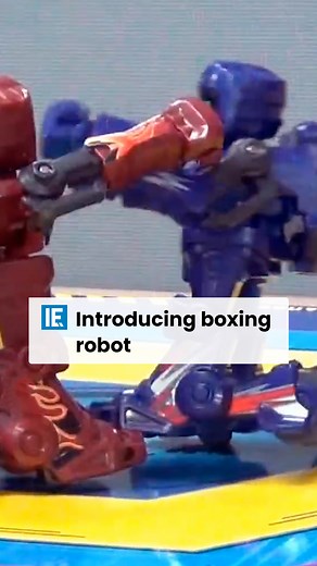 42K views · 52 reactions | Along with the remote control, the punching sound of boxing robots can be echoed in the battle arena. #engineering | Interesting Engineering | Facebook