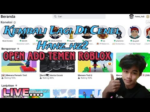 Open add teman roblox di hari Rabu Sore 🥰#roblox#gaming