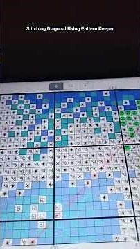 Stitching Diagonal Using Pattern Keeper #crossstitch #flosstube #crossstitcher #crossstitching