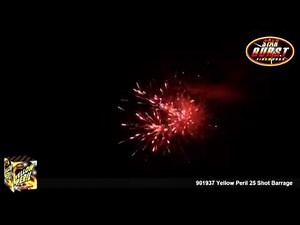 Pyro Magic Fireworks - 901937 Yellow Peril 25 Shot Barrage