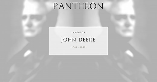 John Deere Biography | Pantheon