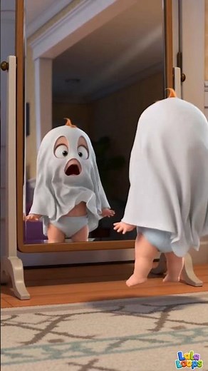 Baby Ghost Scares Mom and Dad… Then Scares Himself! 👻👶😂 | Lala Loops Kids Songs & Nursery Rhymes