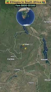 Flight Path ET847: Addis Ababa to Johannesburg Journey