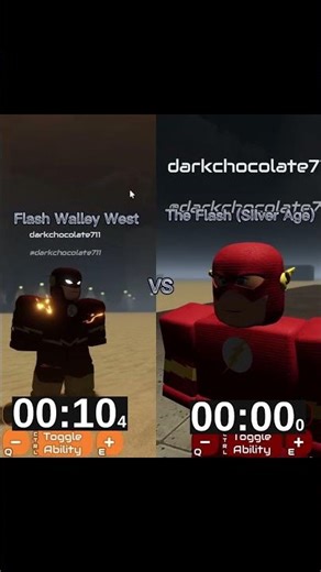Flash Walley West VS The Flash Silver Age⚡️#roblox #rblx #flash #viral #edit #speedster #games