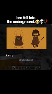 bro fell into the underground. 😭💀🥀 #minecraft #gaming #girl #vs #boy #minecraftmemes #funny #meme #fyp #midmysticx | Midmysticx