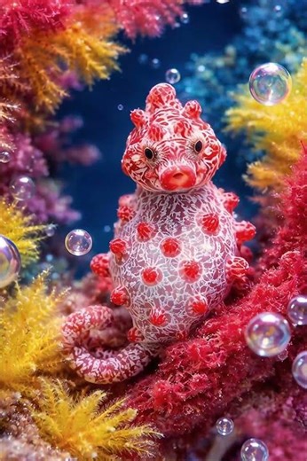 Caballito de mar pigmeo hecho de Silicona!!❤️#lupita #caballitodemar #cachorro #seahorse #puppy