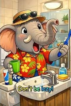 Don’t Skip Brushing or Tooth Worms Will Come! 🐛🦷