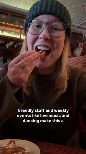 Eating wienerschnitzel at Essen Haus in Madison, WI | Madison's Iconic Eats