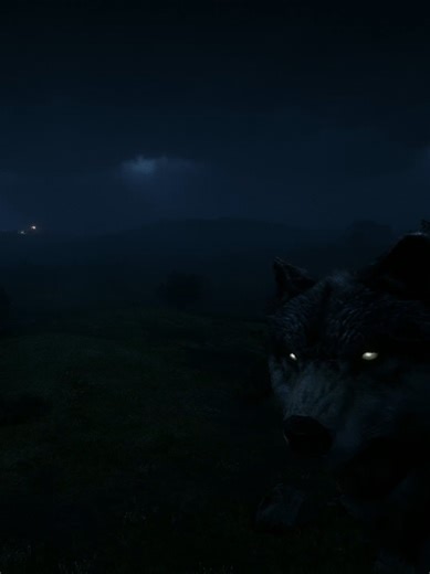 Would you stay here alone? #rdr2 #wolf #storm #wildwest #ambience