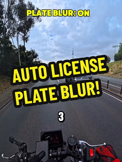 Automatic License Plate Blur Feature on Insta360 | Motorcycle Camera
