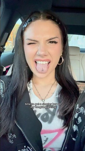 CHANGING MY TONGUE PIERCING… #piercing