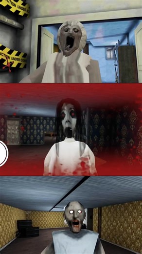 😱🔥garnny vs slendrina vs slendrina ki mom #shots #granny #viral #gaming